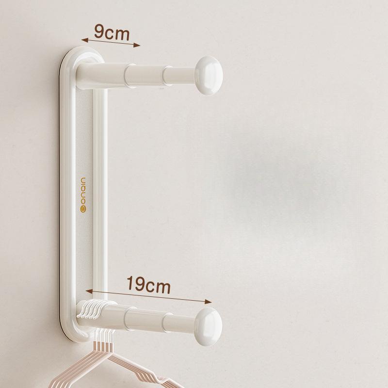 Retractable Hanger Storage Rack Free Punch Artifacts Balcony Finishing Hook Wall Hanging Wall Hanging Folding Household