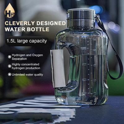 1 Set 1500ML Hydrogen Water Bottle Hydrogen-oxygen Separation High Concentration Hydrogen Water Generator for Fitness Travel