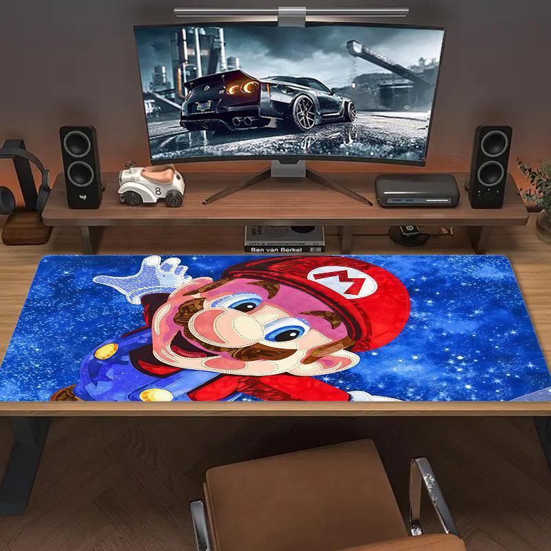 Super Mario2 Print  Cushion Non-slip Laptop Tablet Big Mousepad XXL Mat Mini PC Playmat With Lock edge