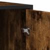 Sideboard Smoked Oak 92 X 35 X 76 Cm Wood Based Material