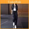 Urban Style Womens Summer Suit Set With Long Sleeves For Office Casual Wear