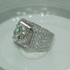 European & American Style Men's Diamond Ring - White, Dominant, Micro-Inlaid, Full Diamond Design