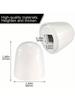 1pc Universal Toilet Bolt Cover, Circular Plastic Push In Toilet Bolt Cover With Additional Washer F