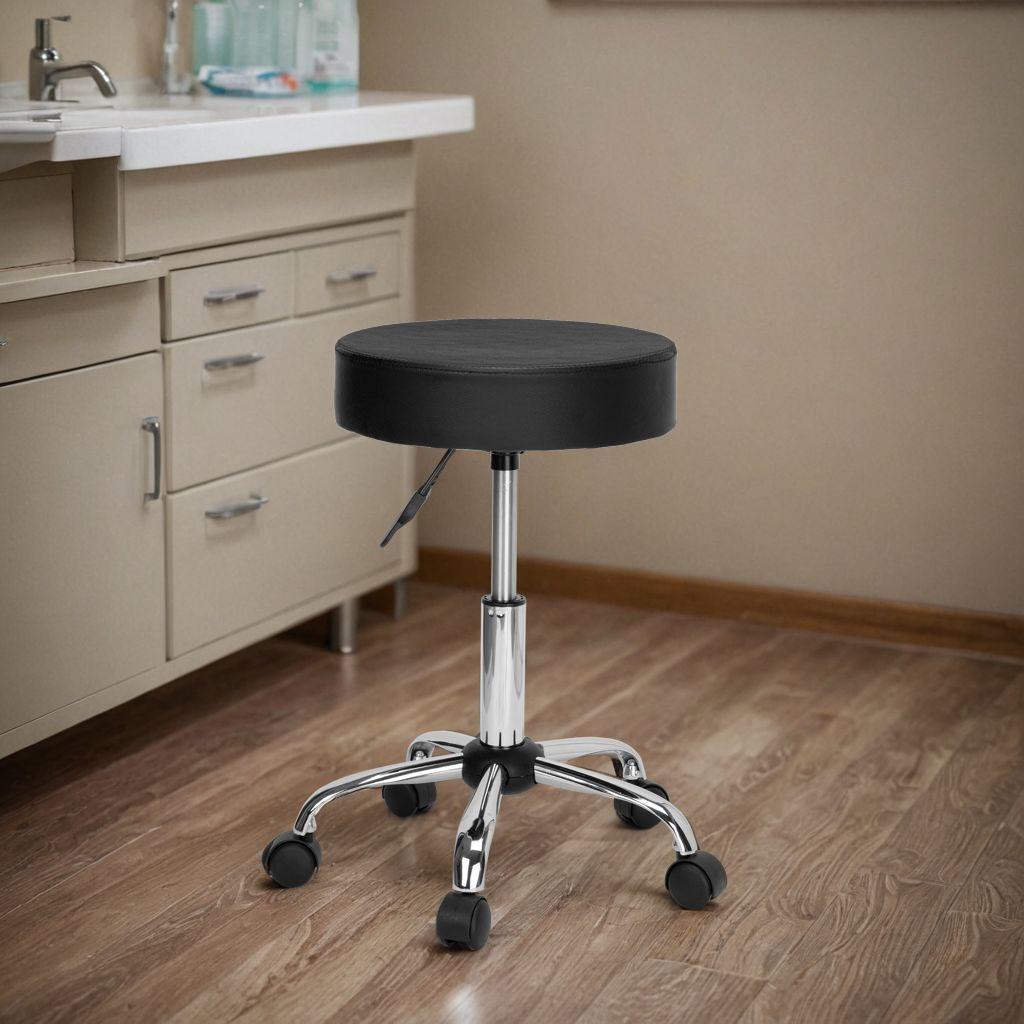 Taboret Fryzjerski Kosmetyczny Tulsa Czarny
