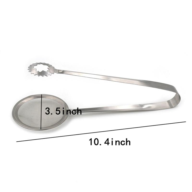 1PCS New Food Tg Clip Stainless Steel Cooking Frying Oil Strainer Colander Wire Fine Filter Mesh Spo Fried BBQ Salad Clip
