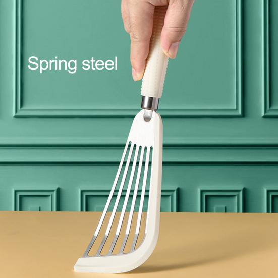 Cooking Spatula Non-stick Long Handle Hollow Out Multifunctional Stainless Steel Silicone Anti-scald Fish Spatula Shovel Kitchen Gadget