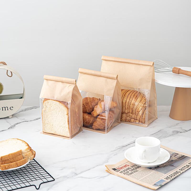 Transparent Window Kraft Paper Toast Bag