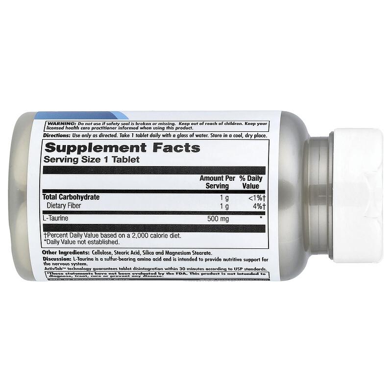 L-Taurine , 500 Mg, 60 Tablets