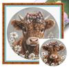 Animal Printed Cross Stitch Kit 40x40cm DIY 11CT Embroidery Craft Set Home Decor