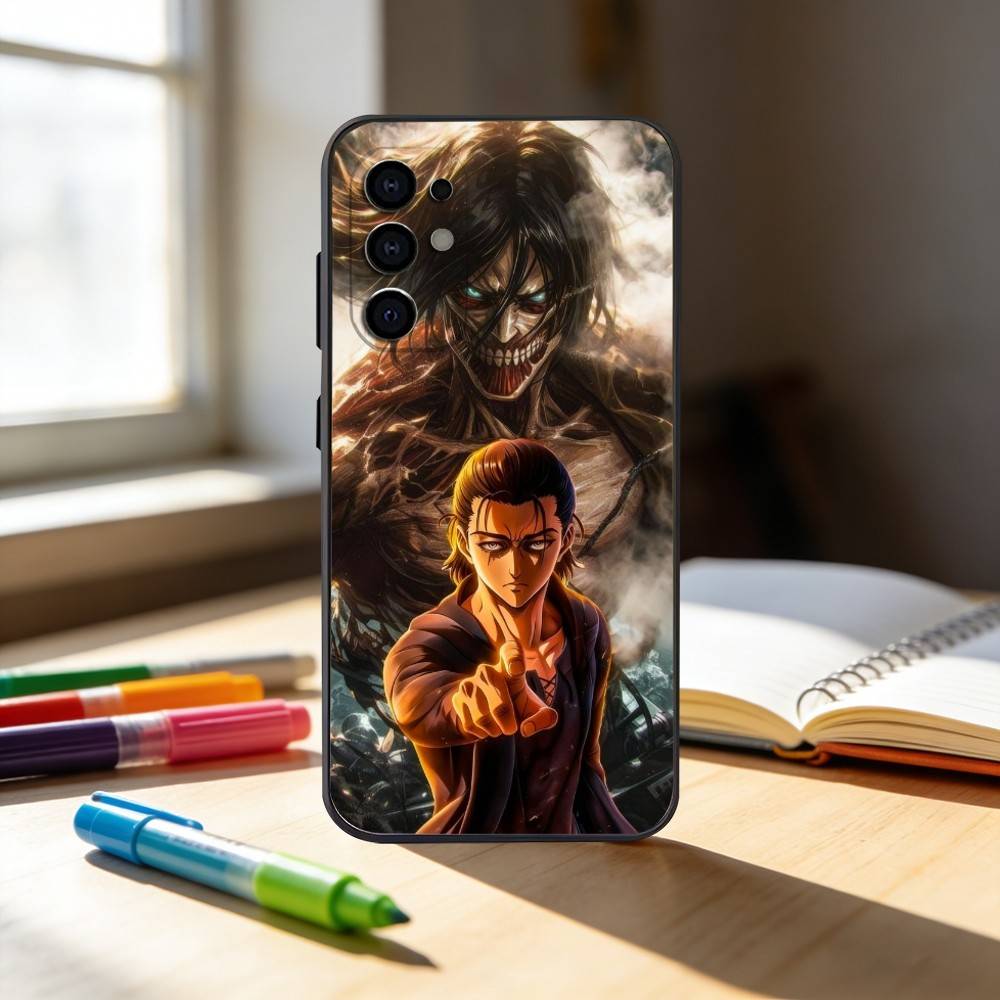 Luxury Hot Anime Attack On Titan  Phone Case For Samsung S25,S24,S21,S22,S23,S30,Ultra,S20,Plus,Fe,Note,10,9,5G Black Cover