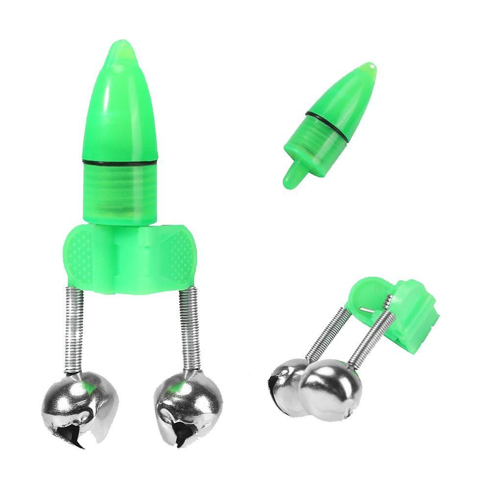 20Pcs Sensitive Fishing Bite Alarms Rod Bells Tip Clip Plastic Tip Up Lights Fishing Pole