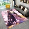 Anime Kamado Nezuko Demon Slayer Area Rug,Carpet Rug for Living Room Children Bedroom Sofa Doormat Decor,Kid Non-slip Floor Mat