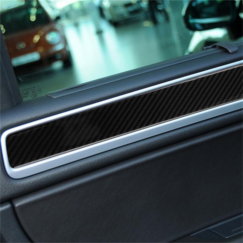 For Volkswagen VW Touareg 2011-2015 Car Carbon Fiber Sticker Version LHD Gear Shift Panel Interior Center control panel door