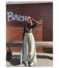 Army Green Retro High-Waisted Wide-Leg Cargo Pants for Women - Slimming and Loose Fit