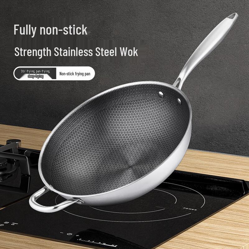 Lechu Heli 304 Stainless Steel Non-Stick Wok