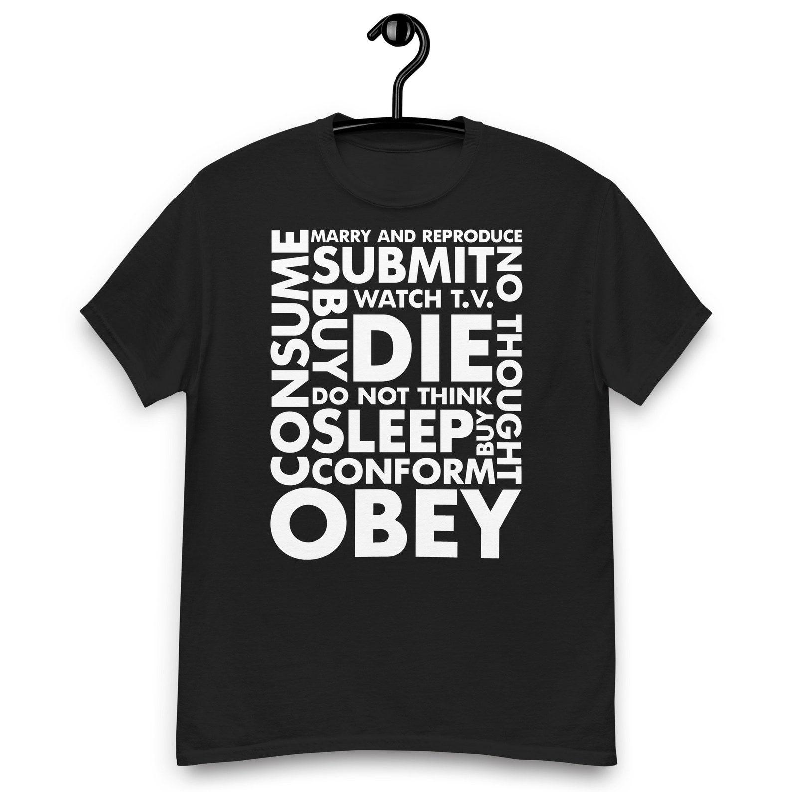 They Live Movie - Obey, Consume, Sleep, Conform T-shirt M