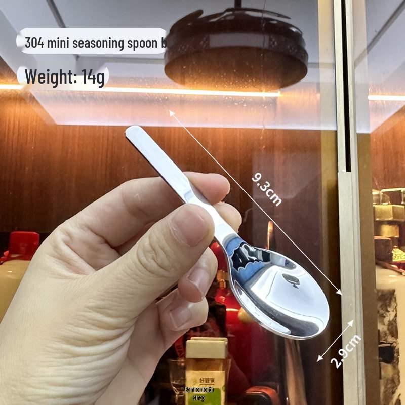 Creative Korean-Style Soup Spoon - 316 Stainless Steel, Long Handle, Thickened Stirring Spoon