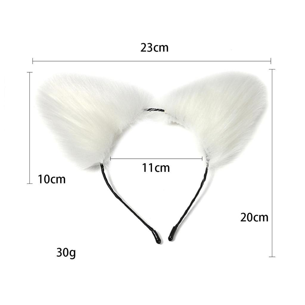 VaHppy SM BDSM Sex Toy Sets Role-playing Fox 5pcs/lot Plush Anal Plug Tail Bell Collar Mouth Plugs White/Black/Pink Couple Games