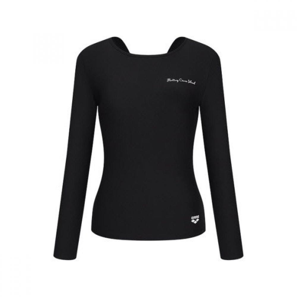 

Arena Women S Slim Fit Long Sleeve raSh Guard Swizzle A6bl1pq01 Blk blacks/85