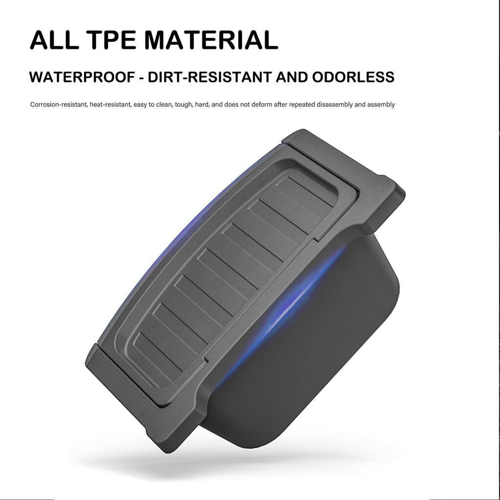 Rear Center Console Floor Storage Box For Tesla Model Y Juniper 2025 2026 Rear Center Console Organizer - 2Nd Row Seat Organizer Bin For Model Y