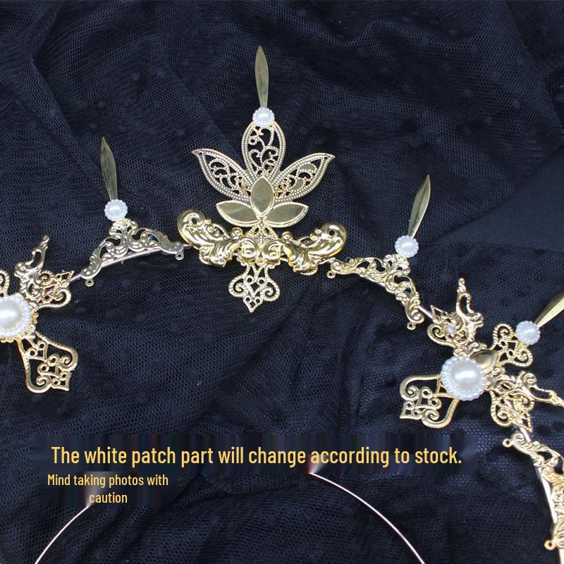 DIY Lolita Heiligenschein Krone Kit - Selbstgemachtes Kopfschmuckzubehör für Fotoalben