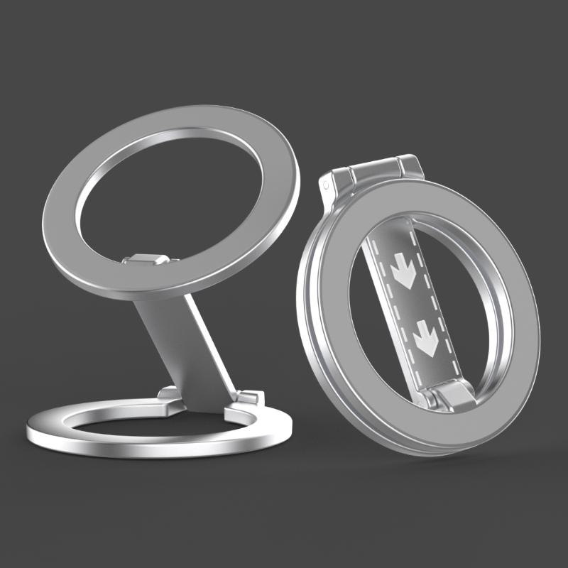 

Double-Sided Magnetic Phone Ring Holder for MagSafe Kickstand Compatible For iPhone 17/16/15 Huawei Xiaomi Stand Grip Accessory