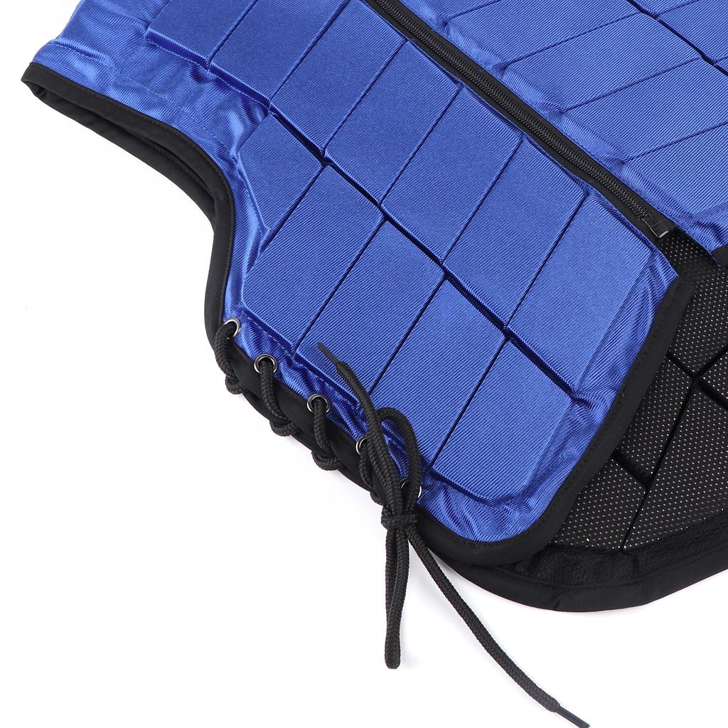 Kids Equestrian Vest Foam Padded Horse Riding Protective Gr Body Protector Blue