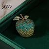 Fruchtform Legierung Anstecknadel Strass Brosche für Damen, Revers Anstecknadel Damen, Kleidung Schmuck Zubehör Hochzeitsparty Abschlussball Vintage