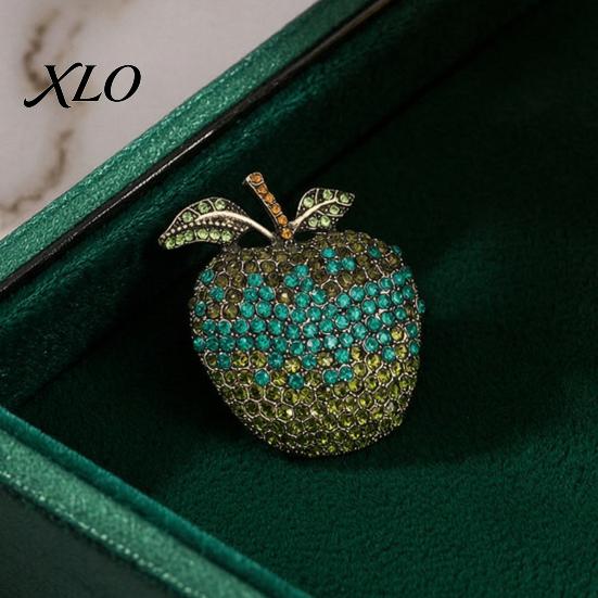 Fruchtform Legierung Anstecknadel Strass Brosche für Damen, Revers Anstecknadel Damen, Kleidung Schmuck Zubehör Hochzeitsparty Abschlussball Vintage