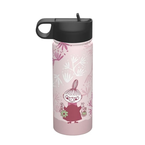 Moomin Vacuum Insulated Portable Mug, 500ml-600ml Stainless Steel Water Bottle for Car Use, Direct Drinking, Keeps Hot or Cold, Coffee Cup with Lid, P