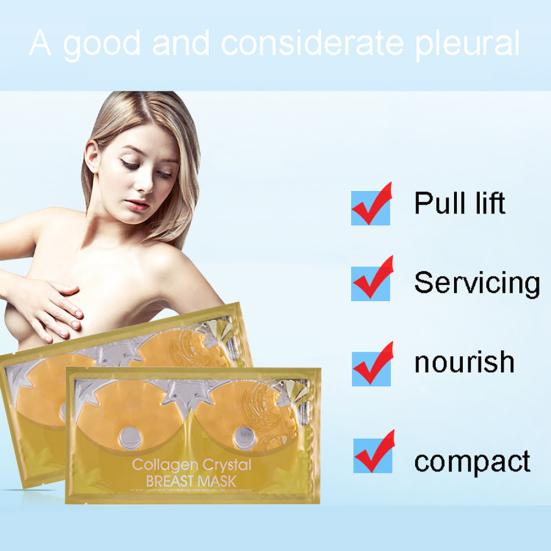 1Pair 45g Collagen Breast Mask Chest Enhancement Nourishing Bust Rejuvenation