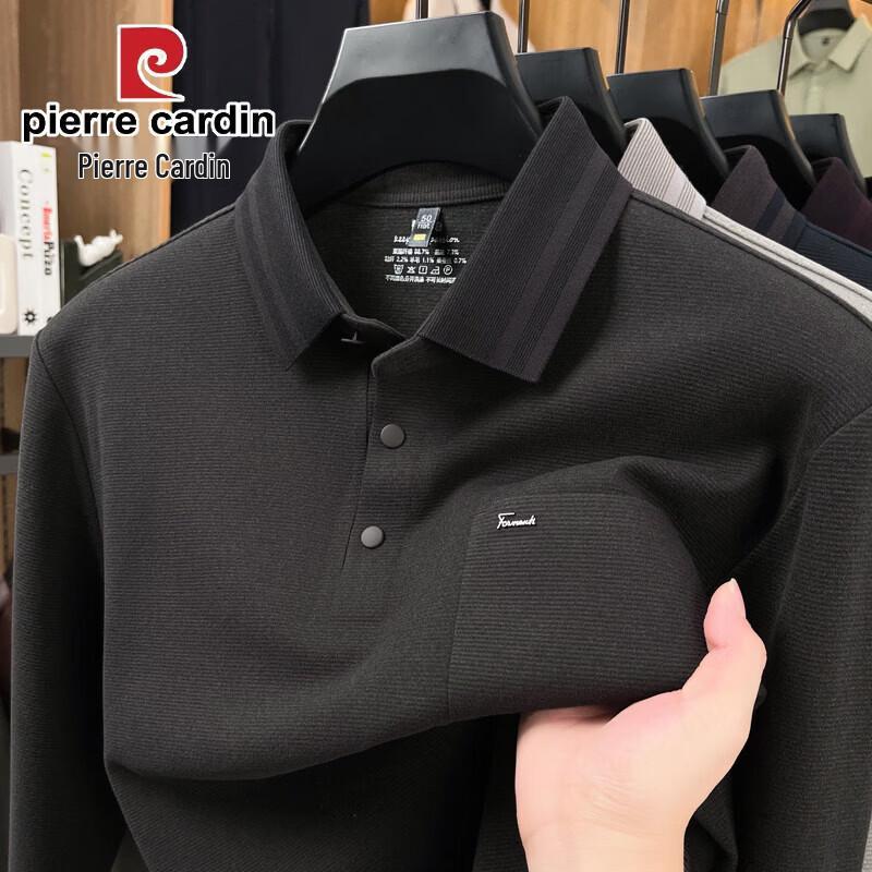 Pierre Cardin Men s Wool Blend Long Sleeve Polo Shirt M