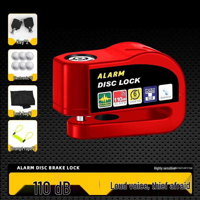 Bicycle Disc Brake Lock with Alarm