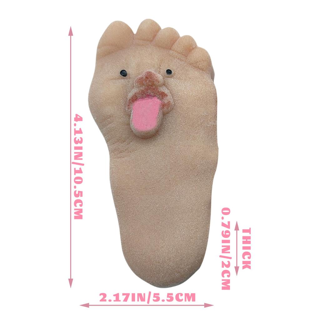 Tongue Sticking Out Big Feet Squeezing Toys Novel Soft Silicone Decompression Skills Slow Rebound Fun Expression Children'S Gift