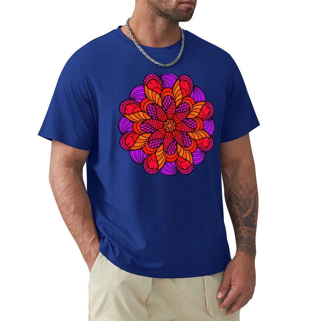 Mandala 16 T-Shirt Graphic Tee Shirt Sports Fans Anime Stuff Mens T Shirt