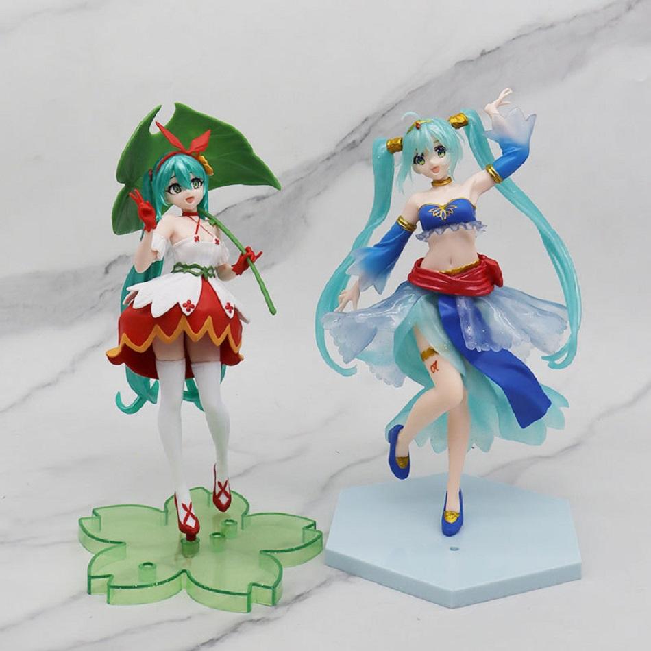 Anime Figure Wedding Dress Hatsune Miku Action Figures Kawaii Swimsuit Vocaloid PVC Collectible Statue Model Toys Girl Gifts