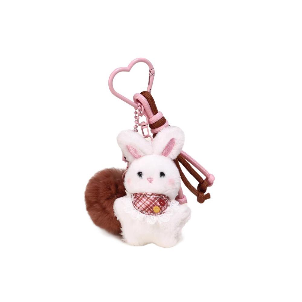 

Cat Rabbit Dog Keychain Cartoon Key Ring Creative Rabbit Plush Dolls Pendant Gifts Style 3