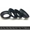 49 52 55 58 62 67 72 77 82mm Noir Métal Pare-soleil d'objectif pour appareil photo Grand Angle à vis Pare-soleil d'objectif pour canon nikon pour Sony Pentax