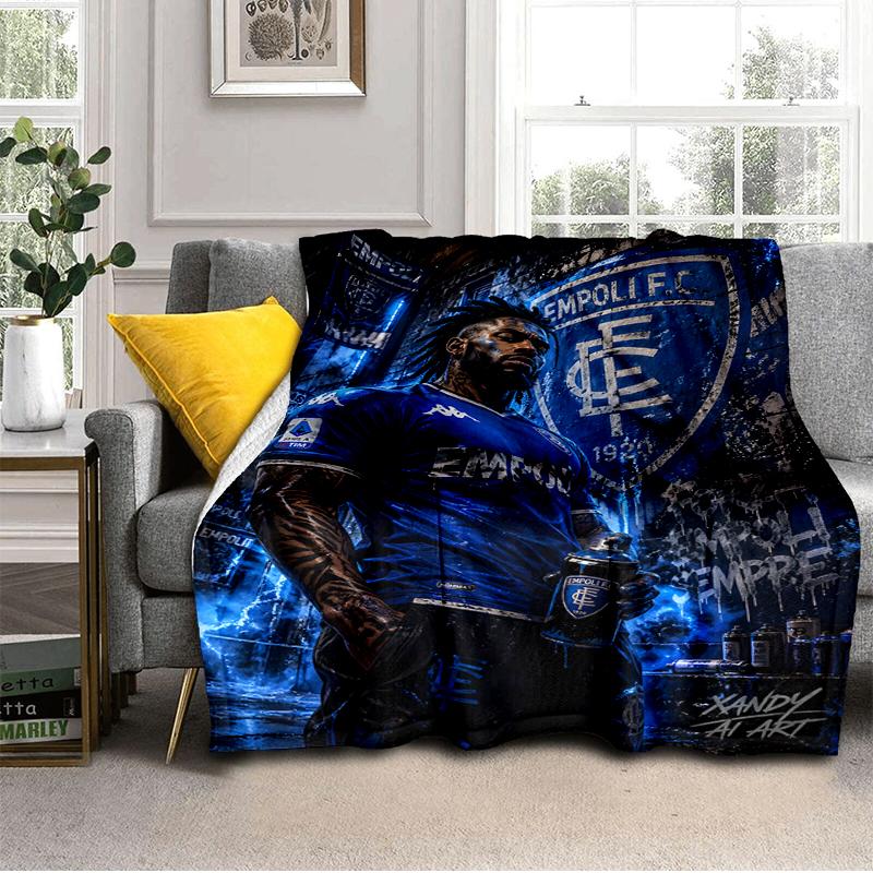 Football Empoli Crest Blanket Lightweight Ideal Bedding Blanket Perfect for Travel, Camping, Living Rooms, Offices, Sofas, Fan Christmas gift