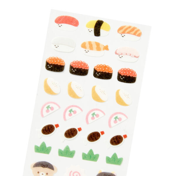 Bullet Journaling Delicious Japanese Sushi & Roll Seal Stickers
