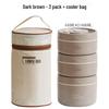 304 Stainless Steel Double-Layer Insulated Lunch Box with Lid for Office Workers & Students