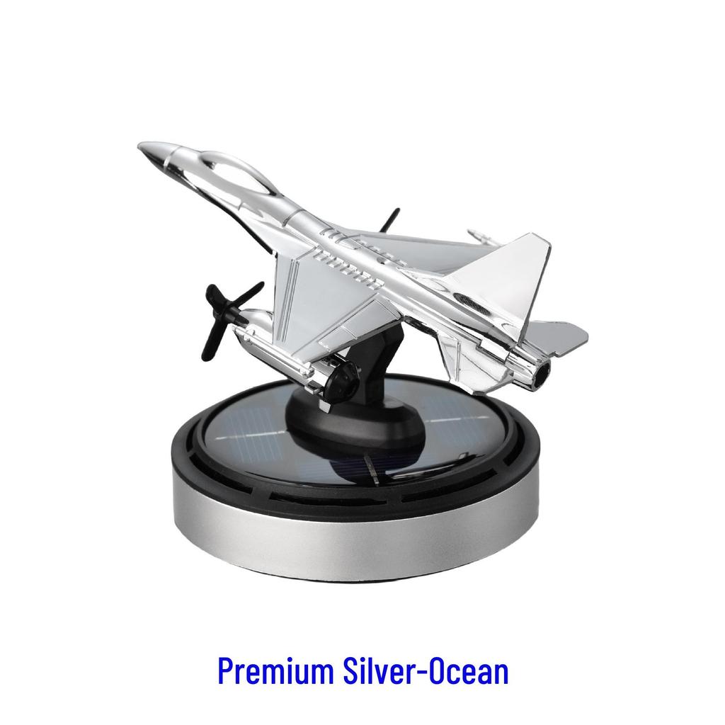 F16 Snapdragon Rotating Solar Car Aromatherapy Ornament with Light & Long-lasting Fragrance