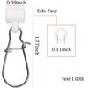 50Pcs Heavy Duty Fishing Sinker Sliders For Braided Line Sinker Slides With Safety Snap Saltwater Fishing Tackle