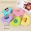 Baby Embroidery Cartoon Small Square Towel Coral Fleece Children's Towel Soft and Quick-drying Kindergarten Face Wash Hand Towel