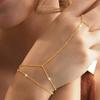 Minimalist Style Finger Bracelet, Bohemian Holiday Style Hand Back Chain, Niche Design Sense Stacked Jewelry To Give Gifts