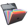 A4 File Folder Multi-layers 13 Pockets Buckle Portable Handle Examination Paper Document File Organizer Bag School Supplies
