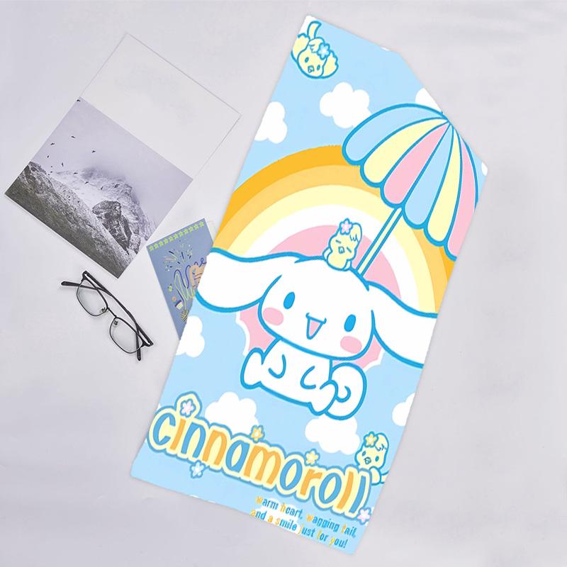 1pc Sanrio6 Beach Towel, Beach and Seaside Swimming Pool Equipment, Fashion Pattern, Rectangular, Travel Essentials