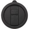 Glass "Carter" 450 Ml Ceramic Mug with Plastic Lid Solid Black