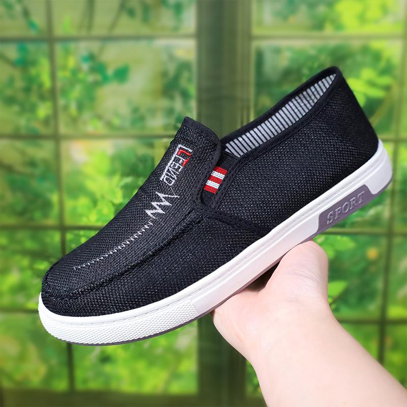 

Summer cloth shoes men s mesh shoes mesh shoes deodorant soft sole casual men s shoes breathable and dirt-resistant 39 чорний