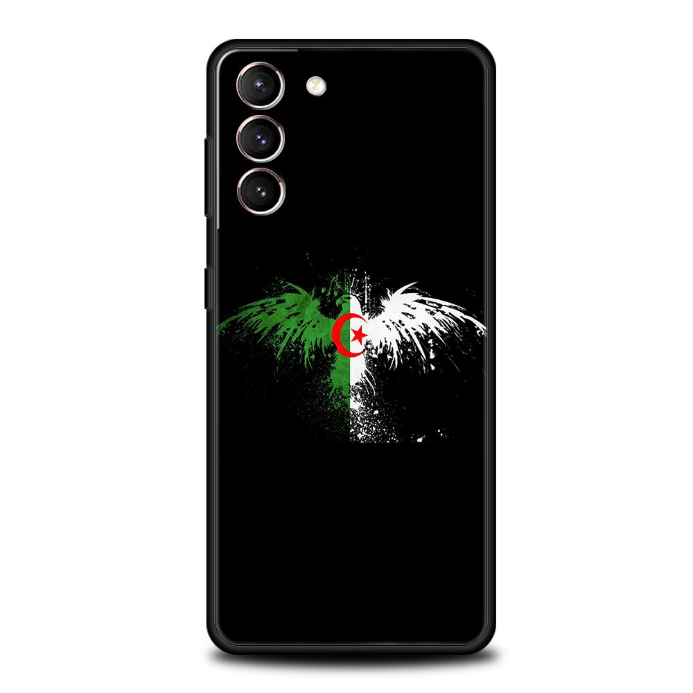 Algeria Flag Case for Samsung Galaxy S24 S23 S22 S20 S21 FE Ultra S10 S10E S9 S8 Plus 5G Silicone Shockproof Phone Cover Capas